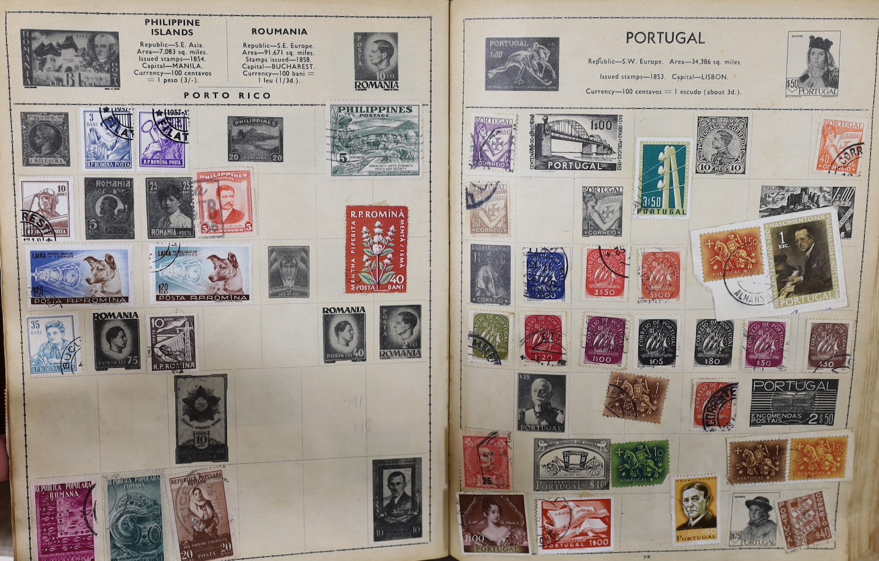 Various world stamps in albums, plus loose (2 boxes)